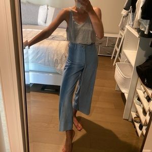 Pilcro Corduroy Cropped Wide Leg Pants